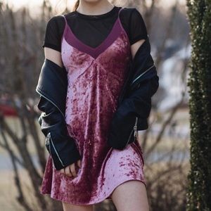 Velvet skater dress